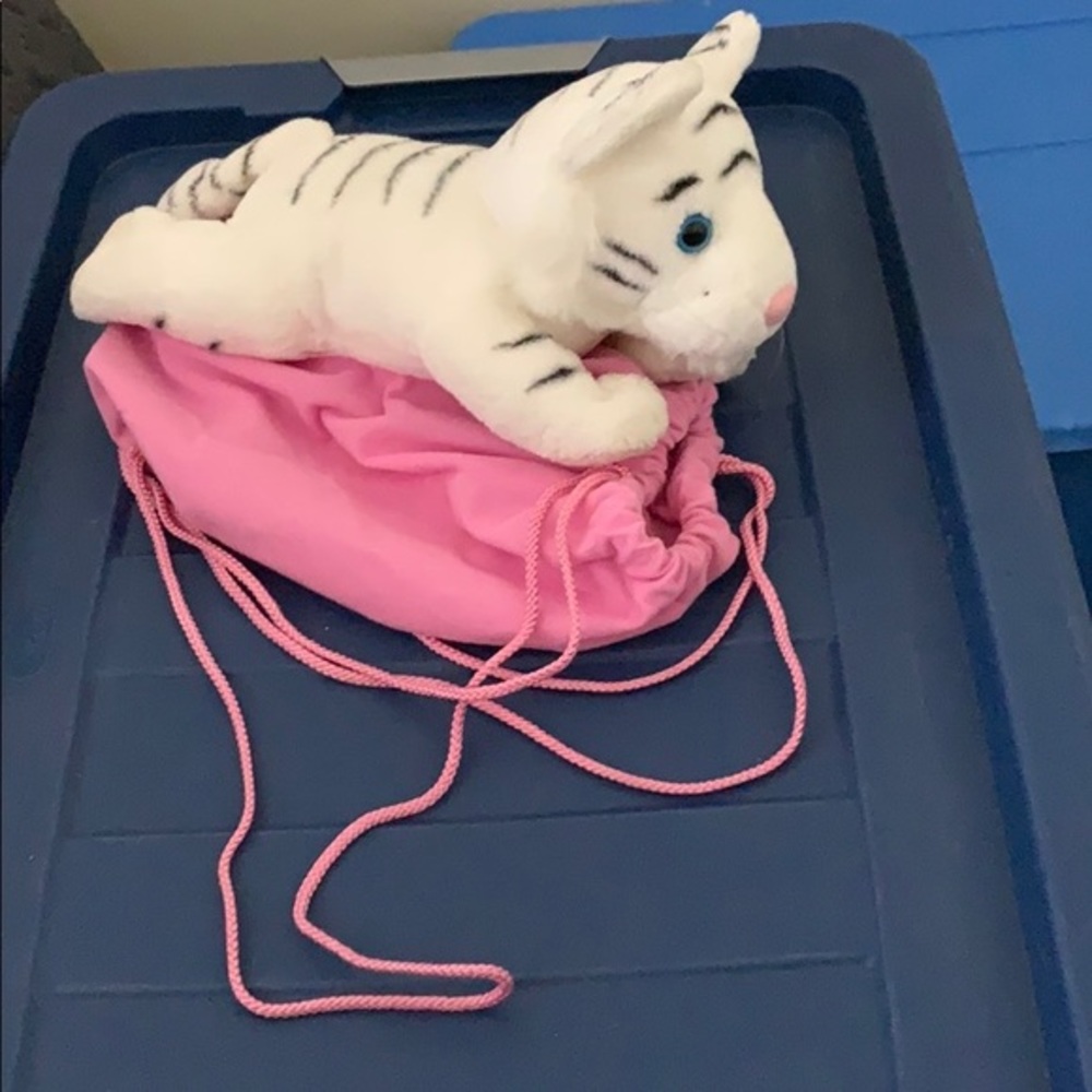 Little Girls Tiger Backpack Pre owned